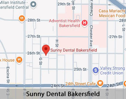 Map image for Restorative Dentistry in Bakersfield, CA